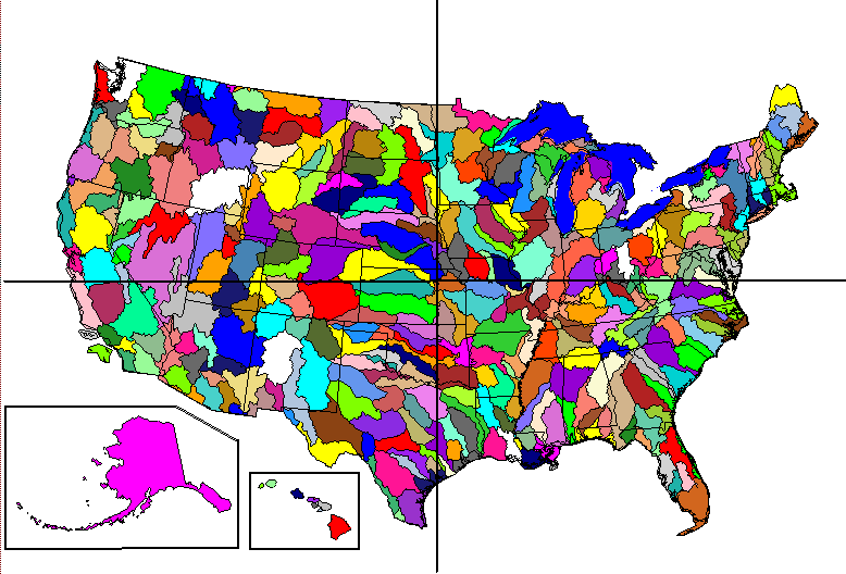 Huc6 Map of the United States