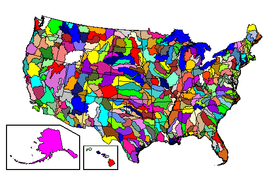 Huc6 Map of the United States